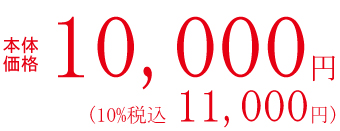 本体価格10000円